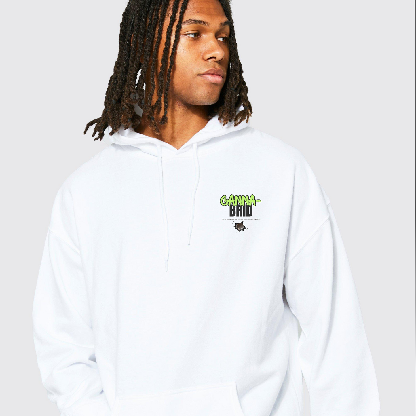 Logo White Hoodie